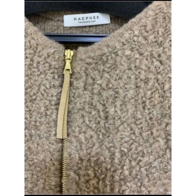 MACPHEE - 美品 MACPHEE ウールナイロンボア ジップアップブルゾンの