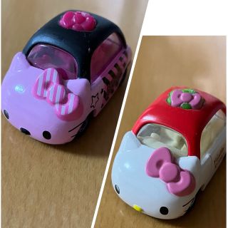 タカラトミー(Takara Tomy)のトミカ　ミニカー　キティちゃん&ストライプキティ(ミニカー)