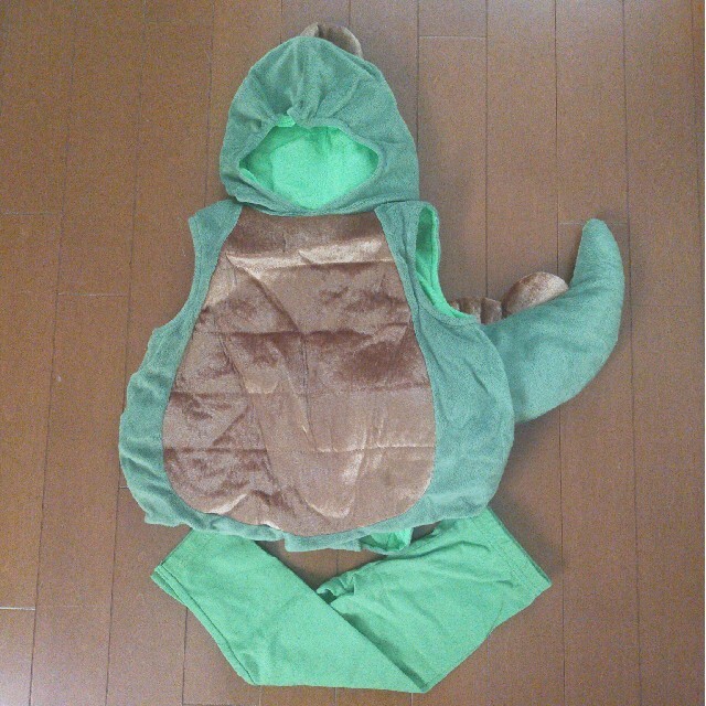 恐竜 コスプレ ベビー キッズ/ベビー/マタニティのベビー服(~85cm)(ロンパース)の商品写真