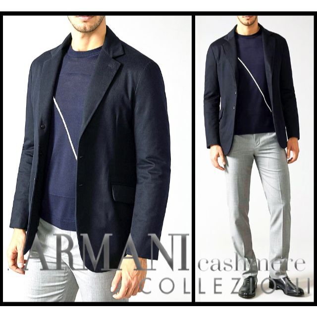 ARMANI COLLEZIONI(アルマーニ コレツィオーニ)の新品 ARMANI アルマーニ コレッツォーニ G LINE カシミヤジャケット メンズのジャケット/アウター(テーラードジャケット)の商品写真