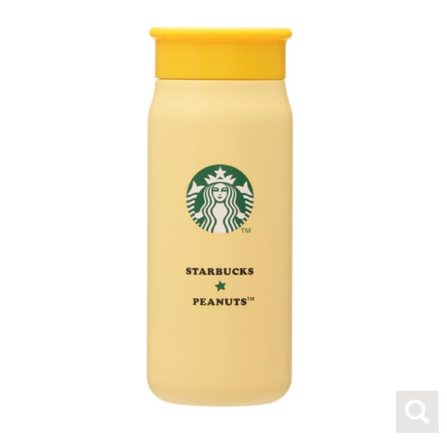 Starbucks Coffee(スターバックスコーヒー)のスターバックス　スヌーピー　ステンレスミニボトル　イエロー インテリア/住まい/日用品のキッチン/食器(タンブラー)の商品写真