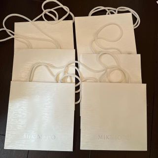 ミキモト(MIKIMOTO)のmikimotoショッパー　6枚　紙袋(ショップ袋)