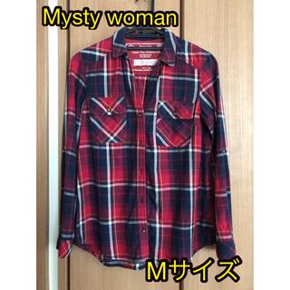 ミスティウーマン(mysty woman)のmusty woman 秋色　チェックシャツ【Mサイズ】(シャツ/ブラウス(長袖/七分))