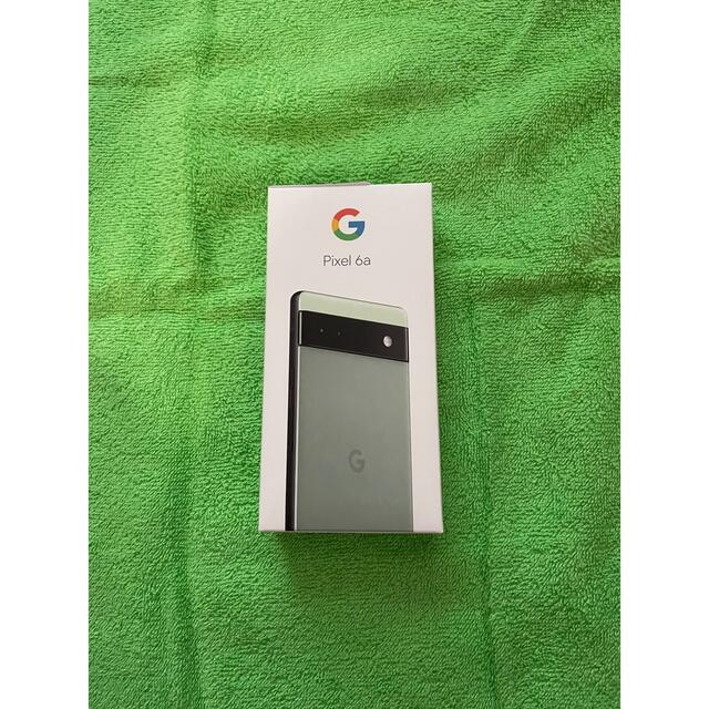 Google Pixel(グーグルピクセル)のGoogle Pixel6a Sage 128GB SIMフリー スマホ/家電/カメラのスマートフォン/携帯電話(スマートフォン本体)の商品写真
