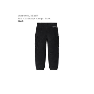 Supreme/Nike Arc Corduroy Cargo Pant 黒 S