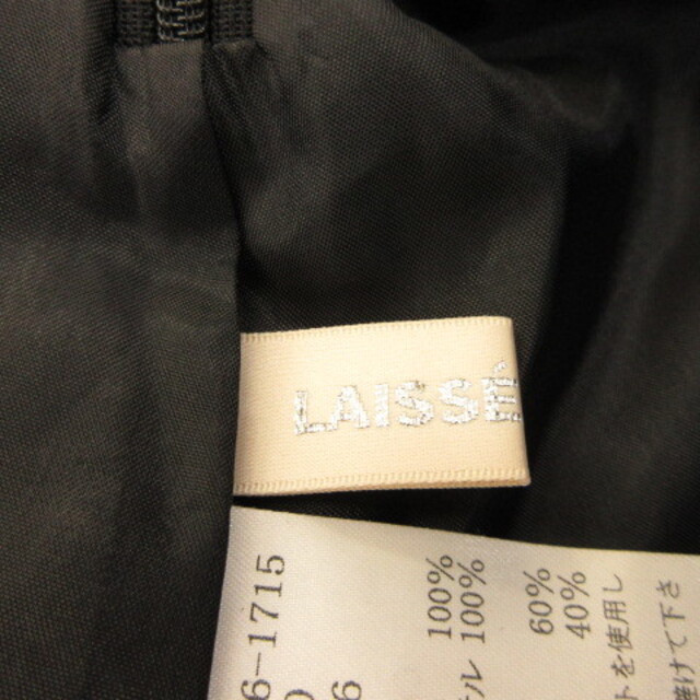 LAISSE PASSE(レッセパッセ)のレッセパッセ LAISSE PASSE プリーツスカート ミニ 黒 36  レディースのスカート(ミニスカート)の商品写真