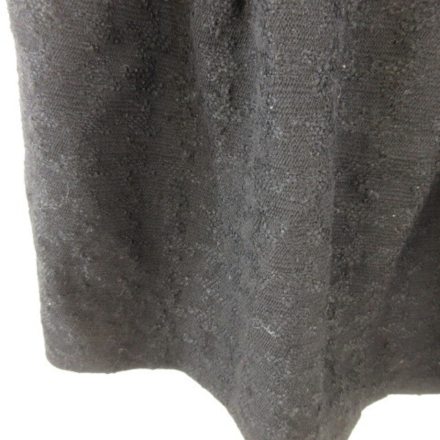 LAISSE PASSE(レッセパッセ)のレッセパッセ LAISSE PASSE ミニスカート フレア ツイード 黒 38 レディースのスカート(ミニスカート)の商品写真