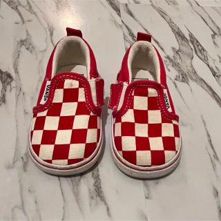 ヴァンズ(VANS)のvans baby kids チェッカー　スリッポン　12㎝　スリップオン(スリッポン)