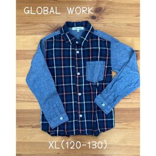 グローバルワーク(GLOBAL WORK)のグローバルワーク　長袖シャツ　XL(120-130cm) 男の子(ブラウス)