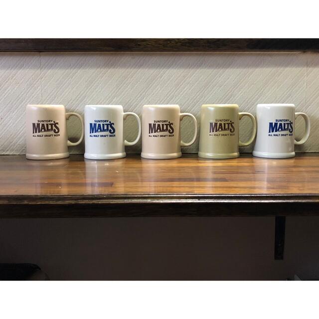 サントリー MALT’S モルツ 陶器製 ビールジョッキ 2個未使用か美品 サントリー MALT’S モルツ 陶器製 ビールジョッキ 2個未使用か美品