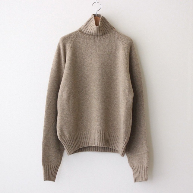 EX Fine Lambs Loose High Neck Knit