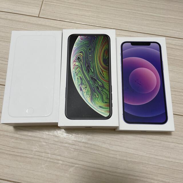 iPhone 空箱 6、Xs、12 ★箱のみ★ iPhone 5s ×2, SE1 空箱 3箱
