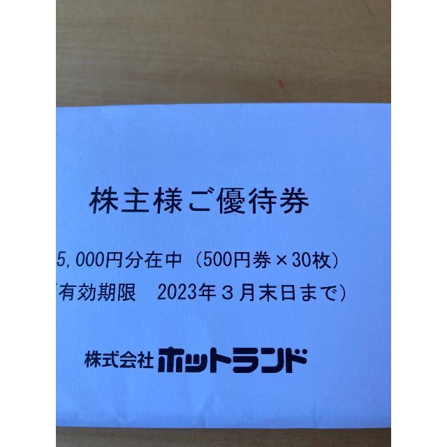45,000円分 ホットランド 株主優待