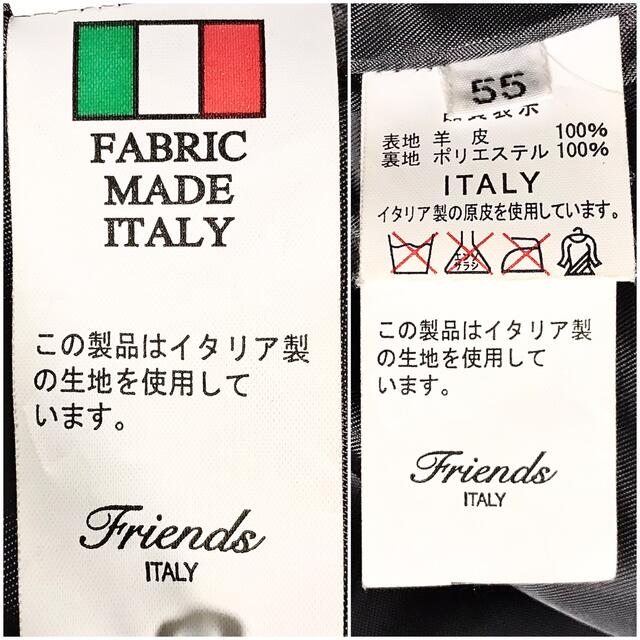 イタリア製柔らか羊革ITALY送料込ラムレザージャケット細身ライダース ...