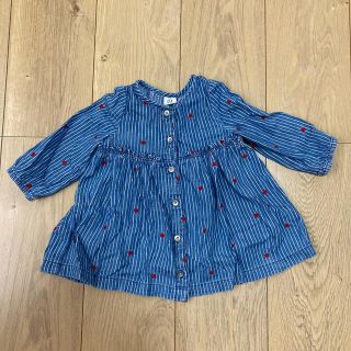 ベビーギャップ(babyGAP)のbaby GAP デニムワンピース 70㎝(ワンピース)