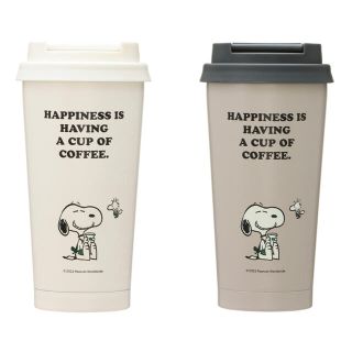 スターバックスコーヒー(Starbucks Coffee)のスヌーピー　スタバ　グレー　オフホワイト　タンブラー　オンライン　限定　完売品(タンブラー)