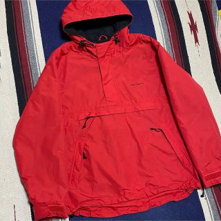 カーハート(carhartt)の90s 古着 カーハート ハーフジップ ナイロンパーカー フリース ゆるだぼ(マウンテンパーカー)