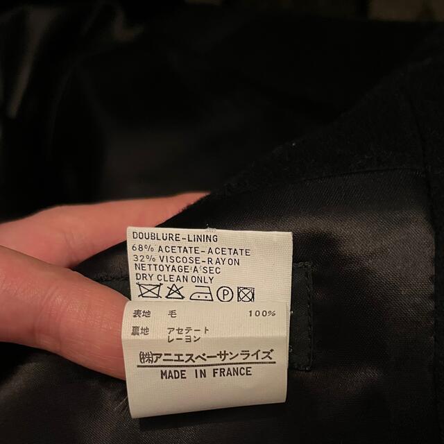 agnes b.(アニエスベー)の最終値下げ★アニエスベー　メンズ　コート　黒 メンズのジャケット/アウター(ノーカラージャケット)の商品写真