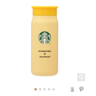 スターバックスコーヒー(Starbucks Coffee)のスターバックス スタバ スヌーピー ミニボトル イエロー(タンブラー)