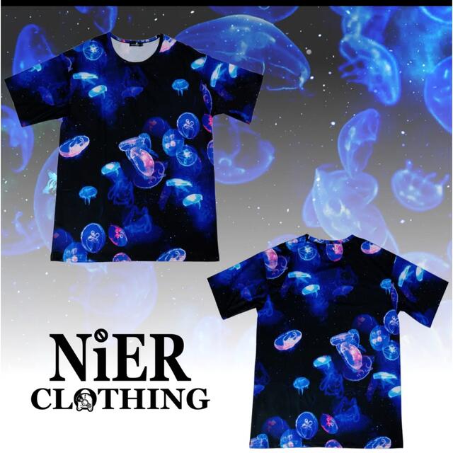 グラデーション クラゲ 海月 カットソー 半袖 NieR レディースのトップス(Tシャツ(半袖/袖なし))の商品写真