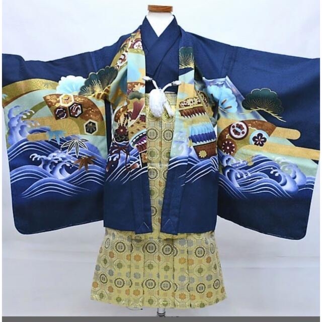 七五三　男の子　着物 キッズ/ベビー/マタニティのキッズ服男の子用(90cm~)(和服/着物)の商品写真