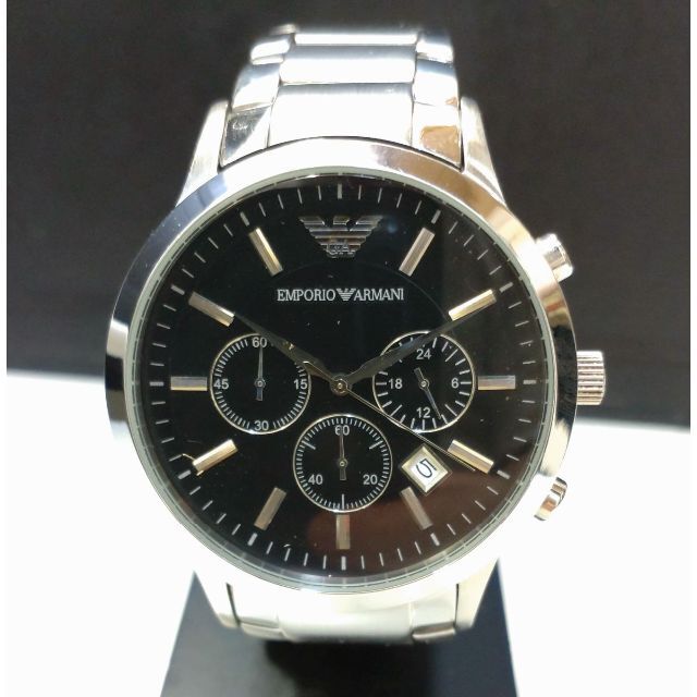 Emporio Armani(エンポリオアルマーニ)の4007 EMPORIO ARMANI メンズ 時計 AR-2434クロノグラフ メンズの時計(腕時計(アナログ))の商品写真