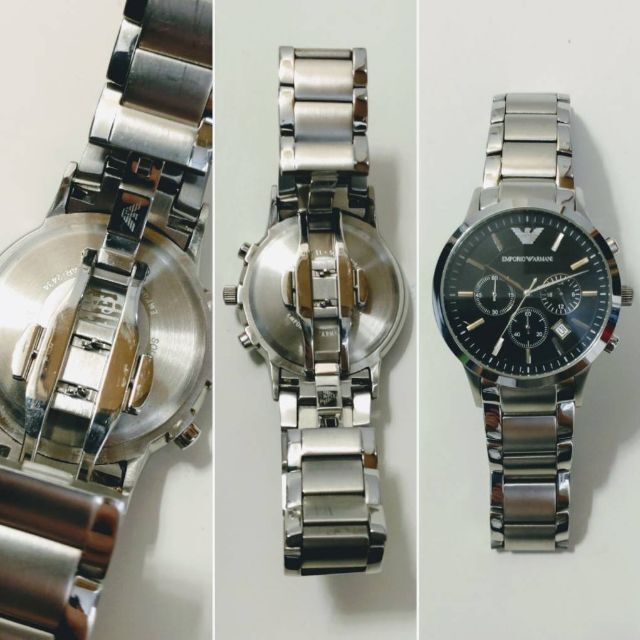 Emporio Armani(エンポリオアルマーニ)の4007 EMPORIO ARMANI メンズ 時計 AR-2434クロノグラフ メンズの時計(腕時計(アナログ))の商品写真