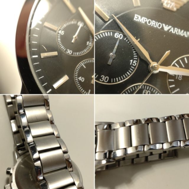 Emporio Armani(エンポリオアルマーニ)の4007 EMPORIO ARMANI メンズ 時計 AR-2434クロノグラフ メンズの時計(腕時計(アナログ))の商品写真