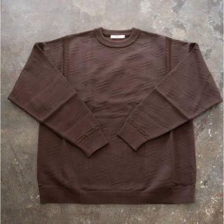 【新品同様】yashiki Akikaze knit サイズ1 ブラウン(ニット/セーター)