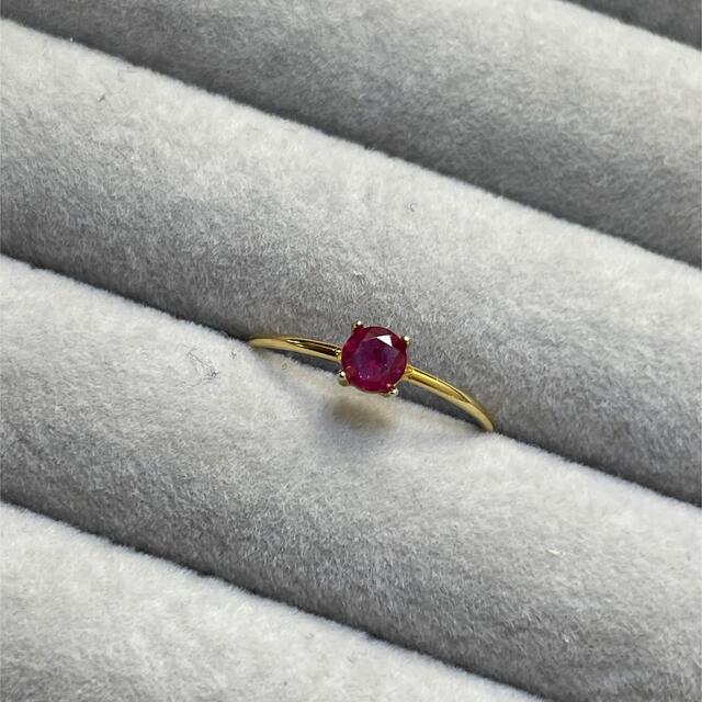 【order】crimson ring … Ruby ハンドメイドのアクセサリー(リング)の商品写真