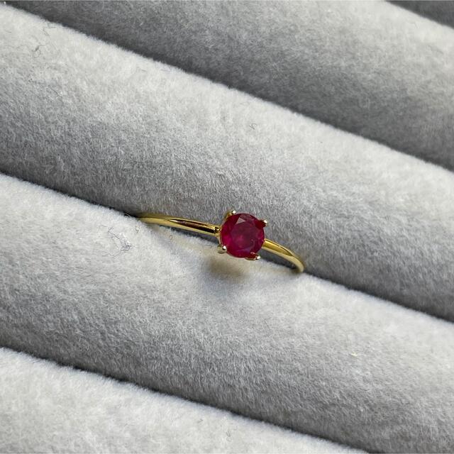 【order】crimson ring … Ruby ハンドメイドのアクセサリー(リング)の商品写真