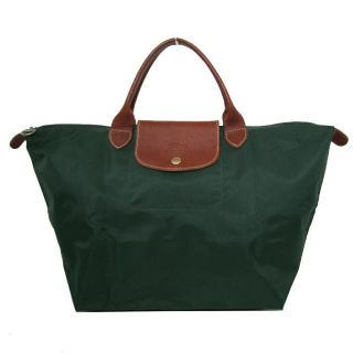 ロンシャン(LONGCHAMP)の【中古】ロンシャン トートバッグ ナイロン 折りたたみ (グリーン系) (トートバッグ)