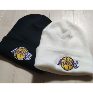 ニューエラー(NEW ERA)の未使用 TEXACE ニット帽 レイカーズ NBA LAKERS ビーニー(ニット帽/ビーニー)