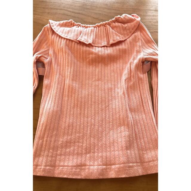 しまむら(シマムラ)の120サイズ　カットソー 女の子　ロンT キッズ/ベビー/マタニティのキッズ服女の子用(90cm~)(Tシャツ/カットソー)の商品写真