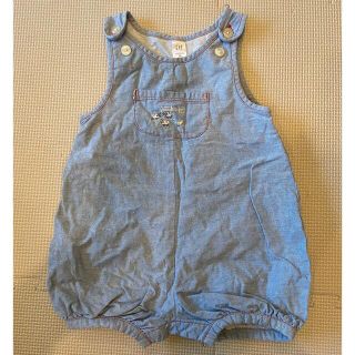 ベビーギャップ(babyGAP)のデニム　サロペット　ロンパース　70(カバーオール)