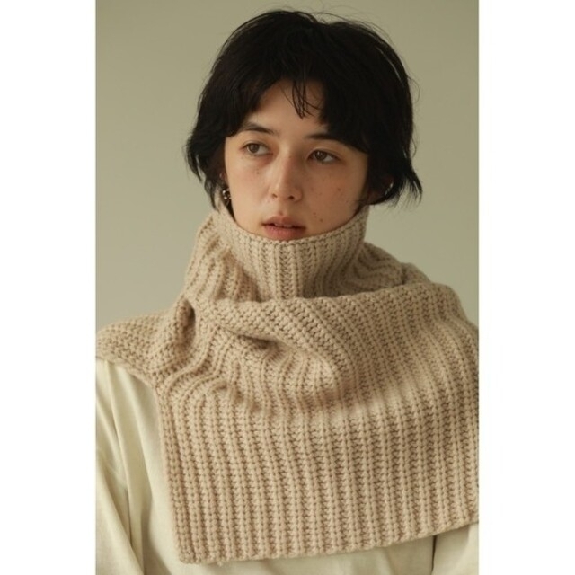 美品】TODAYFUL ボリュームニットネックウォーマー ストール マフラー ...
