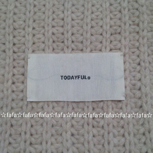 【美品】TODAYFUL ボリュームニットネックウォーマー ストール マフラー