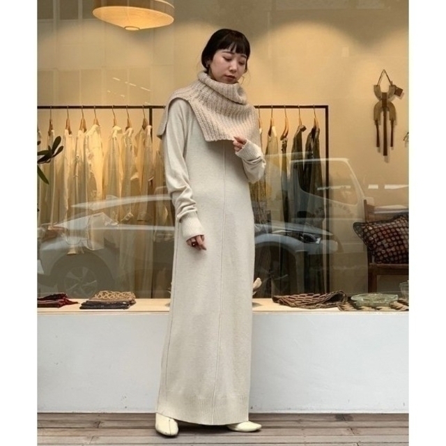 美品】TODAYFUL ボリュームニットネックウォーマー ストール マフラー ...