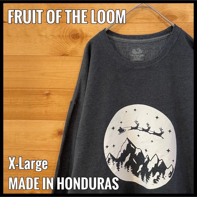 FRUIT OF THE LOOM(フルーツオブザルーム)の【FRUIT OF THE LOOM】スウェット サンタ XL ビッグサイズ メンズのトップス(スウェット)の商品写真