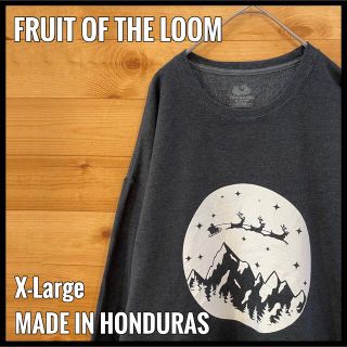 フルーツオブザルーム(FRUIT OF THE LOOM)の【FRUIT OF THE LOOM】スウェット サンタ XL ビッグサイズ(スウェット)