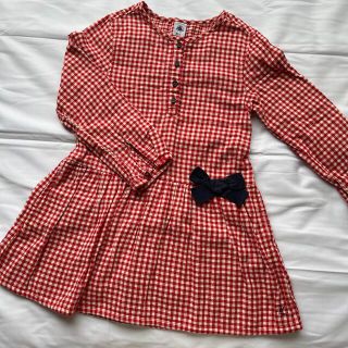 プチバトー(PETIT BATEAU)のプチバトー チェックワンピース(ワンピース)