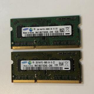 サムスン(SAMSUNG)のSamsung DDR3 1Rx8 PC3-10600S 4GB（2Gx2個）(PCパーツ)