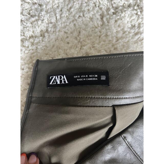 ZARA(ザラ)のZARA レザースカート m レディースのスカート(ミニスカート)の商品写真