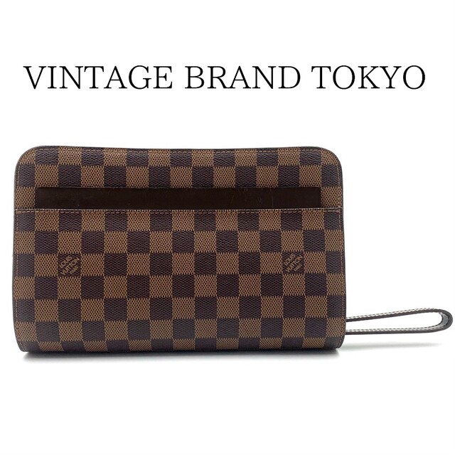 LOUIS VUITTON サンルイ ハンドバッグ ダミエ レザー エベヌ