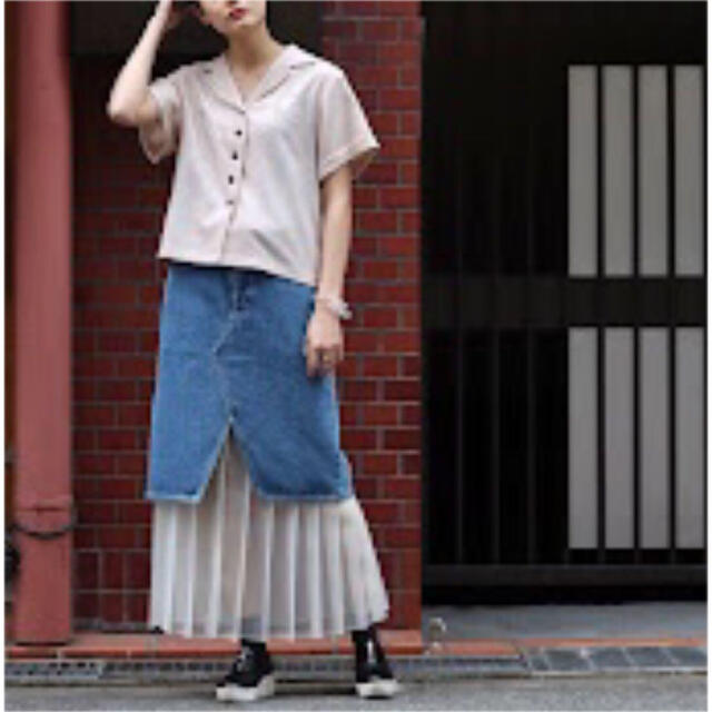 BELPER WITH PLEATS DENIM SKIRT ベルパー　デニム95cmウエスト