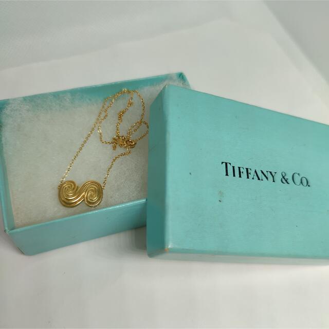 Tiffany ティファニー スワール トルネード ネックレス 750YG
