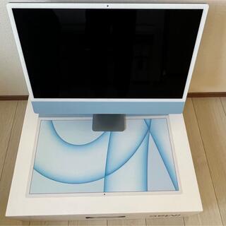 Apple - iMac 24インチ 4.5k ブルー　2021 M1　256GB Apple