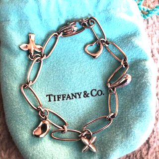 ティファニー(Tiffany & Co.)の【美品】TIFFANY&CO.(ティファニー）ファイブチャーム ブレス(ブレスレット/バングル)