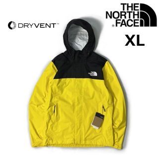 ザノースフェイス(THE NORTH FACE)のノースフェイス ナイロンジャケット 撥水(XL)黄黒(ロゴプリント)180915(マウンテンパーカー)