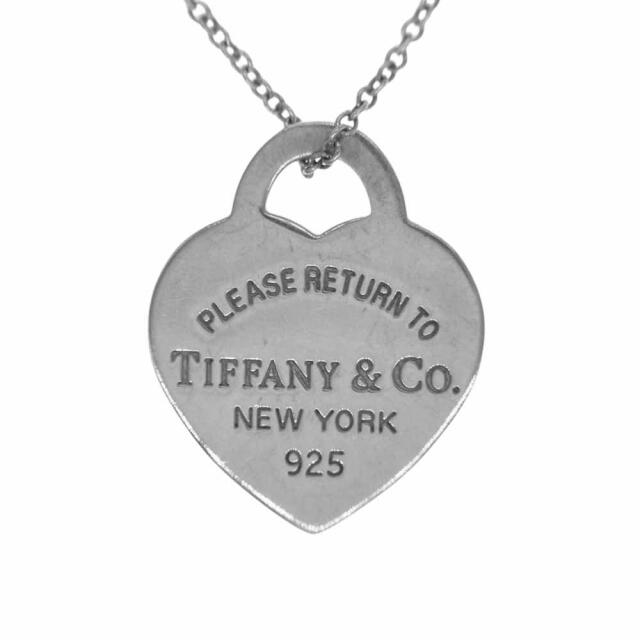 TIFFANY&Co. ティファニー ネックレス リターントゥ ハートタグ ネックレス シルバー系約415cmトップ